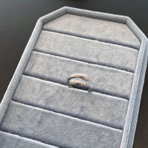 Dylam Statement Trendy Design Fashion Jewelry 925 Sterling <b>Silver</b> Eternity Band 5A Zirconia Snake Shape Open <b>Adjustable</b> <b>Rings</b> - Product Image 5