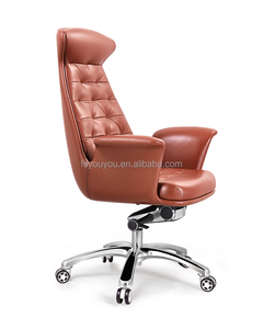 Silla de cuero genuino PU moderna de lujo al por mayor de fábrica OEM silla de oficina ejecutiva giratoria reversible ajustable - Product Image 5
