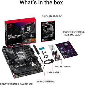 Carte mère ROG Strix X870E-E Gaming WiFi AM5 ATX DDR5 AMD pour prise en charge PCIe 5.0 SATA - Product Image 3