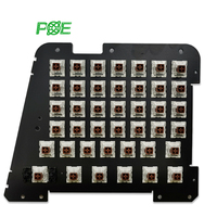 Boîtier électronique en plastique noir moulé sur mesure FR-4 OEM de Shenzhen avec service clé en main conforme à la norme IPC-II pour boîtier de carte PCB