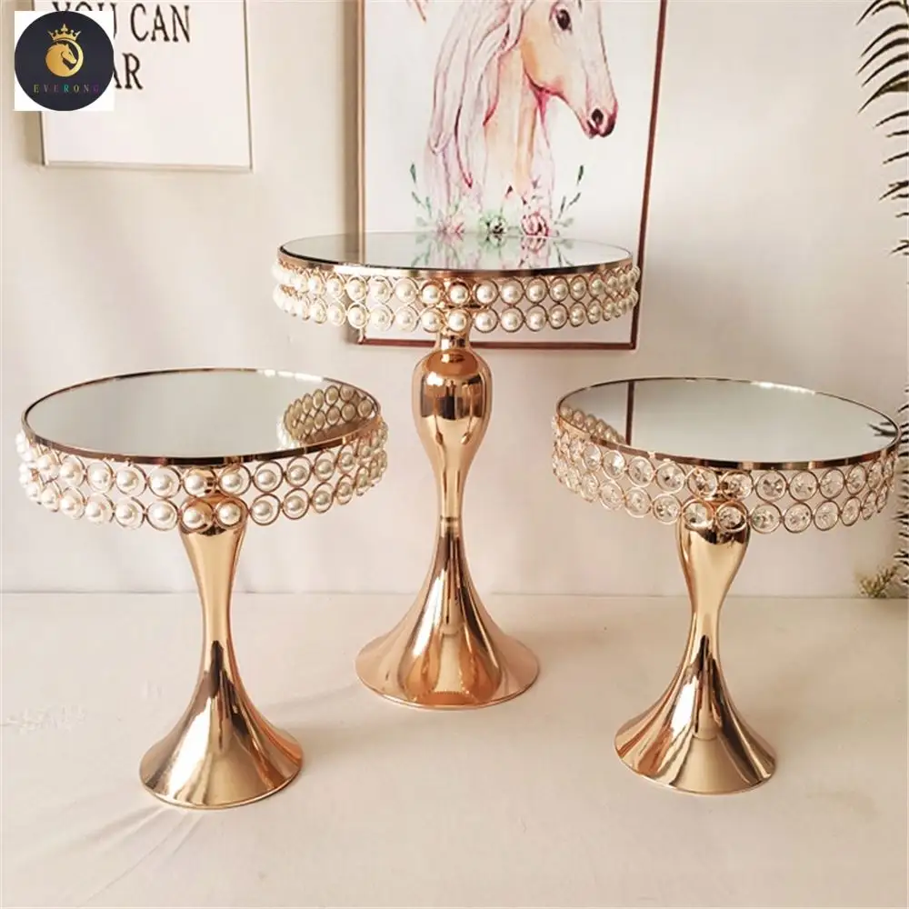 V278 Bruiloft Kristal Dessert Tafel Display Rek Decoratie Dessert Cosmetica Opbergdoos Hoge Cake Stand Kunst En Ambachten Tafel