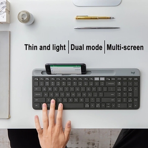 K580 Wireless <b>Keyboard</b> Ultra-thin Dual Mode Multi-device Silent Ce <b>Usb</b> 2.0 English Thinkpad K580 2.4ghz Wireless - Product Image 5