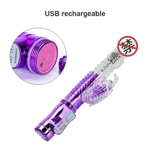 7 modu titreşimli kadın teleskopik dönen tavşan yapay penis vibratörler masajı yetişkin seks oyuncak kadınlar için - Product Image 4