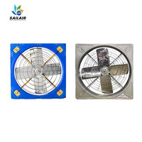 Ventiladores de Pared para Establos de Vacas de 38 Pulgadas con Motor EC, Control Remoto y Aspas de Acero Inoxidable 304