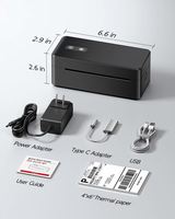 Printer Label Thermal Phomemo 4 Inch dengan Konektivitas USB dan BT, Printer Waybill untuk Retail, Gudang, Pengiriman, Kemasan, dan Label Harga