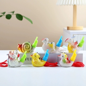 Sifflets d'eau animaux peints à la main, styles variés, pour faire des sons d'animaux en ajoutant de l'eau, pour souvenirs touristiques et cadeaux de fête pour enfants - Product Image 5