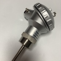 Sensor Suhu Tinggi Probe Baja Tahan Karat Industri Tipe K Termokopel 1200 Derajat OEM ODM Dapat Disesuaikan IP65 1 Tahun