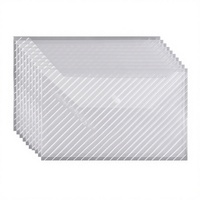 Classeur transparent A4 en vrac, organiseur de documents en plastique pour le bureau, l'école et les examens