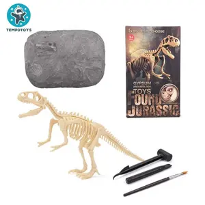 ألعاب Tempo ، ديناصورات T-Rex ، حفريات ، ألعاب واقعية, لعبة من بلاستيك Pvc ، ديناصور ، ألعاب جذع تعليمية