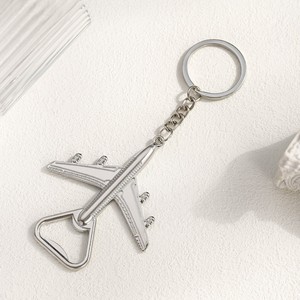 Bán Buôn Sáng Tạo Retro Thân Thiện Với Môi Đám Cưới Thép Không Gỉ Máy Bay Keychain Bia Mở Chai Corkscrews Mở - Product Image 4