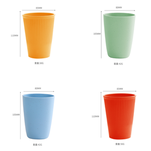 Caffè in ceramica personalizzabile e tazza da tè paglia di grano riutilizzabile per la festa di casa campeggio Picnic-per i bambini - Product Image 6