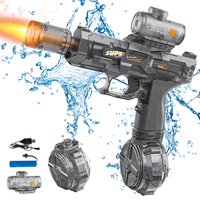 Mini pistolet à eau automatique en plastique, jouets de plage et de piscine pour l'été, pistolet à eau électrique pour adultes, enfants et garçons