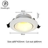Usine bas prix style nordique plafond encastré GU10 MR16 luminaire Downlight luminaire pour bureau à domicile Spot cadre de lumière