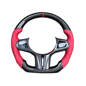 Volante de Fibra de Carbono Brillante con Cuero Perforado para <span class=keywords><strong>BMW</strong></span> M3 <span class=keywords><strong>M4</strong></span> M5 M6 F10 F20 F30, <span class=keywords><strong>Precio</strong></span> de Fábrica - Product Image 3