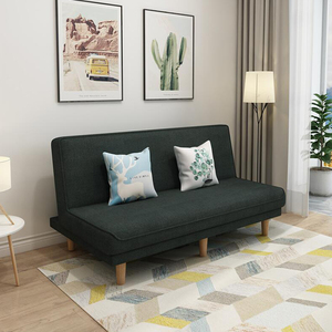 Simple <strong>Single</strong> Double Folding Lazy <strong>Sofa</strong> <strong>Bed</strong> with Storage &amp; Revolving Modern Fabric <strong>Sofa</strong> for Living Room &amp; Bedroom Use - Product Image 3