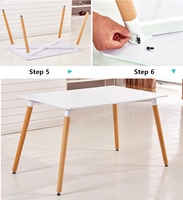 Vente en gros directe d'usine ensemble de salle à manger chaises meubles de table tables de luxe 80*120 tables à manger et 2/4/6/8 chaises de salle à manger
