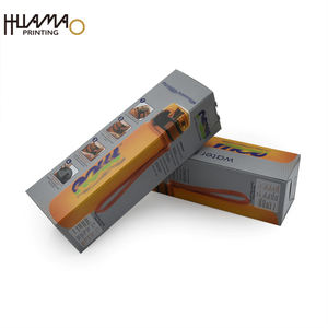 Caja de Embalaje de Papel Recubierto Personalizada de Fábrica al por Mayor para Botellas de Agua y Vasos con Logotipo en Relieve y Laminación Mate - Product Image 1