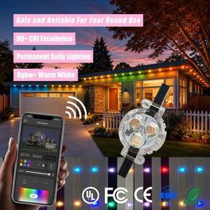 ไฟตกแต่งคริสต์มาส House Eveas RGBW 12V/24V/36V IP68 กันน้ำ รับประกัน 10 ปี ไฟติดตั้งภายนอกแบบราง 3 จุด LED - Product Image 1
