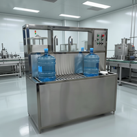 Machine de remplissage d'eau électrique semi-automatique pour bouteilles de 3 et 5 gallons, haute précision, configurable pour diverses bouteilles