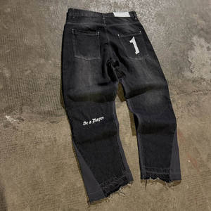 Pantalones Vaqueros de Mezclilla Bordados Personalizados para Hombre, Jeans de Diseñador - Product Image 2