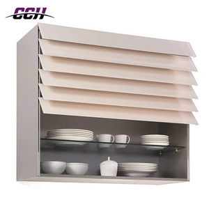 Armoire <span class=keywords><strong>de</strong></span> <span class=keywords><strong>cuisine</strong></span> murale relevable en verre <span class=keywords><strong>avec</strong></span> volets intelligents et système <span class=keywords><strong>de</strong></span> rangement à volets roulants - Product Image 1