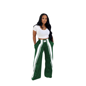 CN793 Nuovi <span class=keywords><strong>Pantaloni</strong></span> Sportivi Casual Versatili a Tubo Dritto <span class=keywords><strong>con</strong></span> Contrasto, Stile Europeo e Americano, <span class=keywords><strong>Estivi</strong></span>, a <span class=keywords><strong>Vita</strong></span> Media - Product Image 4