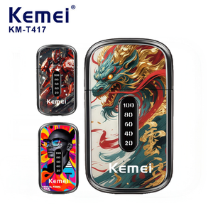 For KM-T417 Household Hairdresser Double Blade Electric Shaver Cordless Rechargeable Facial Beard <strong>Razor</strong> <strong>Foil</strong> Men's - Product Image 1