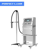 Impresora de Inyección de Tinta Industrial Perfect Laser para Boquillas Automáticas, Imprime Logotipos, Fechas, Códigos de Barras en PVC, Vidrio, Metal, Plástico, Blanco, Amarillo, Código de Lote