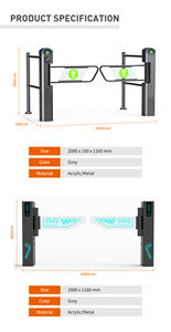 Puerta Electrónica Comercial para Supermercado Highbright Metal de 1 Vía con Comunicación TCP/IP, Elegante y Práctica, HBE-AC-EW001 - Product Image 5