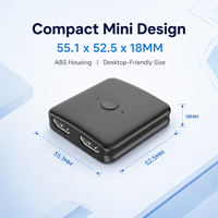 Répartiteur/Selecteur Vidéo Bidirectionnel 2-en-1 / 1-en-2 pour Switch 8K*60Hz avec Alimentation 5V/1A en Stock