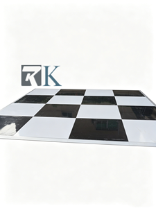 Pista de baile blanca y negra para bodas en oferta - Product Image 1