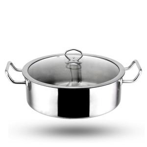 Marmite en acier inoxydable 4,1L 6L grande capacité, pot à bouillon transparent pour usage domestique et commercial, compatible induction et gaz - Product Image 5