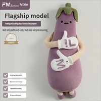 Oreiller de sommeil en forme de banane pour filles, modèle Eggplant King, en coton PP, pour un confort apaisant