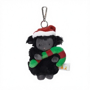 Coniglietti di Natale in Bianco e Nero, Ornamento Pendente in Peluche di Poliestere, Portachiavi Divertente e Carino, Regalo per Zaino 31cm-50cm - Product Image 3