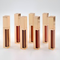 Rouge à lèvres liquide vegan de marque propre, fini velours mat, 5 ml, gloss à lèvres hydratant minéral, longue tenue, imperméable, hydratant