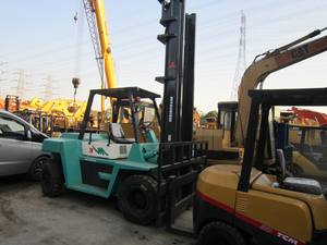 Carretilla elevadora diésel Mitsubishi FD70 usada <span class=keywords><strong>de</strong></span> 7 toneladas, carretilla elevadora equilibrada <span class=keywords><strong>de</strong></span> contador <span class=keywords><strong>de</strong></span> combustión interna <span class=keywords><strong>de</strong></span> <span class=keywords><strong>segunda</strong></span> <span class=keywords><strong>mano</strong></span> en buen estado a la <span class=keywords><strong>venta</strong></span> - Product Image 3