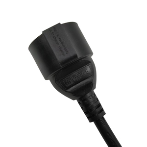 Câble d'extension d'alimentation mâle-femelle coudé type F Schuko UE, H05VV-F 3G2.5mm², 16A 250V AC, 1m - Product Image 4