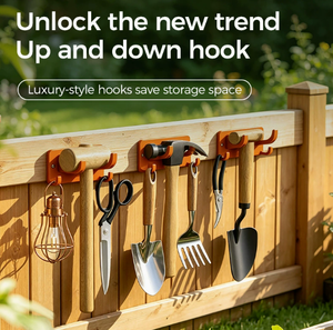Orange Metal Wall Mounted <b>Hook</b> Rack Decorative Coat <b>Hook</b> Organizer for Home Entryway Bathroom <b>Kitchen</b> - Product Image 2