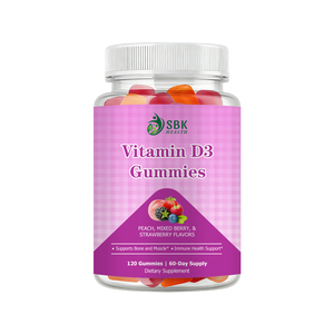 Gommes de Vitamine D3 de Haute Qualité avec Carbohydrates Totaux – Puissant Nettoyant Corporel et Soutien Immunitaire – Complément de Santé en Gommes - Product Image 1