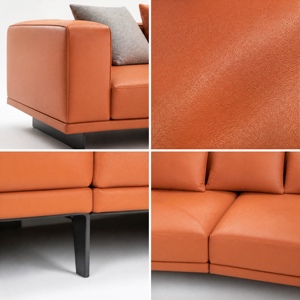 Sofá Minimalista de Tela JM de 3 Plazas 3480x1020x640mm |   Uso en Sala de Estar |   Personalizable por OEM |   Origen China |   Perfil bajo - Product Image 4