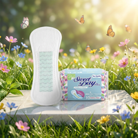 Protège-slip jetable en coton biologique sans ailettes pour femmes, serviette hygiénique respirante anti-fuites super haute protection
