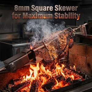 <span class=keywords><strong>Kit</strong></span> de rôtissoire à vitesse variable pour <span class=keywords><strong>barbecue</strong></span>, accessoire de <span class=keywords><strong>barbecue</strong></span>, moteur rotatif pour gril à gaz, <span class=keywords><strong>kit</strong></span> de rôtissoire pour gril à gaz à 2-4 brûleurs - Product Image 6