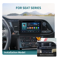 Autoradio Android 9 pouces sans fil avec CarPlay et GPS pour SEAT LEON 2019-2020, contrôle au volant, caméra de recul AHD