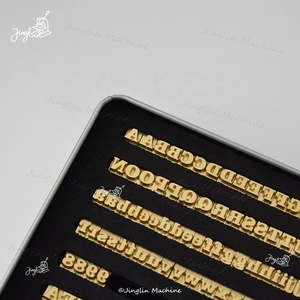 Lettere d'ottone per la timbratura a caldo 3mm 3.5mm 6.8mm di codifica data macchina Font ottone lettere di stampaggio caldo - Product Image 3