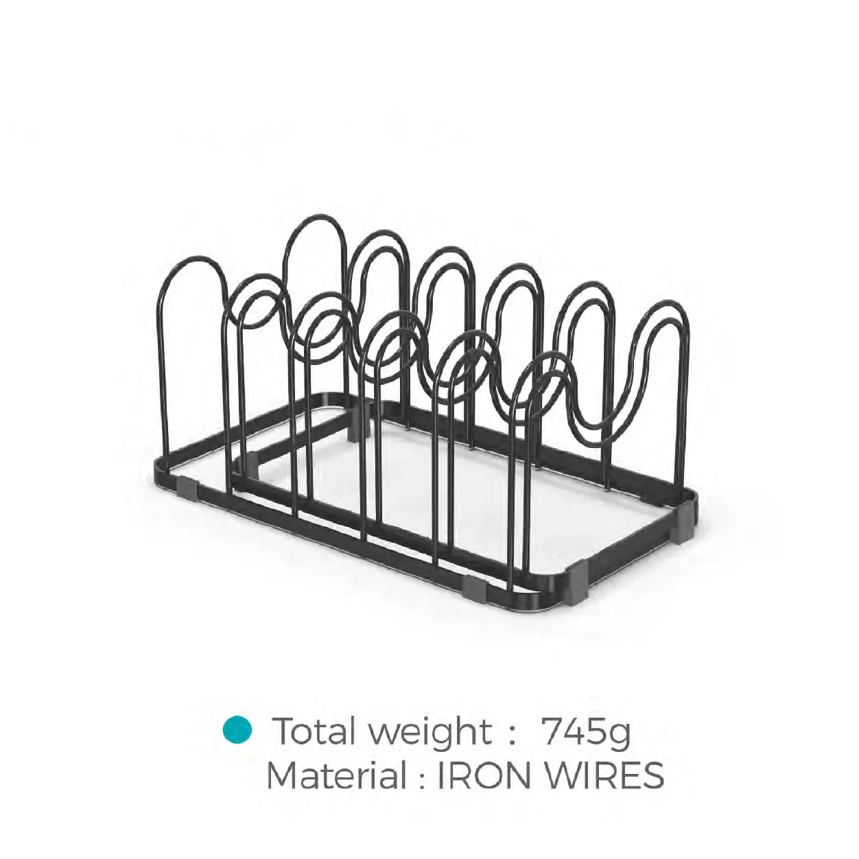 Pans Organiser Rack With 11 Adjustable Dividers, Expandable Pan Lid Holder Plate Organiser Racks for Kitchen Cupboard