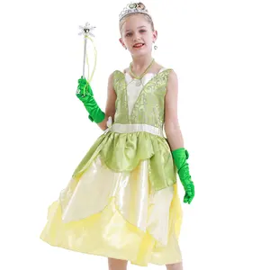 Halloween Prinses Tiana Jurk Kinderkostuum Cosplay De Tovenaar Van Oz Kostuum Jurk