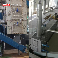 Machine de recyclage continu du caoutchouc de haute précision pour transformer les pneus usagés, les déchets plastiques, les boues d'huile lubrifiante en huile combustible