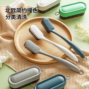 Shoe <b>Brush</b> Set White Nylon Bristles Dual Size For Shoes Clothes Cleaning Household Use - Product Image 4