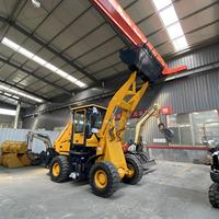 2.5 Ton EPA Engine Backhoe Loader 4x4 Wheel Loader 75 kW Hidrolik KYB 1 Tahun Mesin Konstruksi Efisiensi Tinggi AWT388