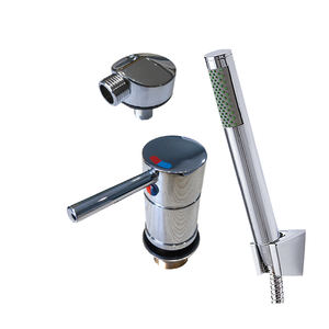 Vente d'usine RV-S037 blanc RV douche avec robinet en alliage de cuivre-zinc <span class=keywords><strong>caravane</strong></span> RV camping-car douche interrupteurs chauds et froids - Product Image 2